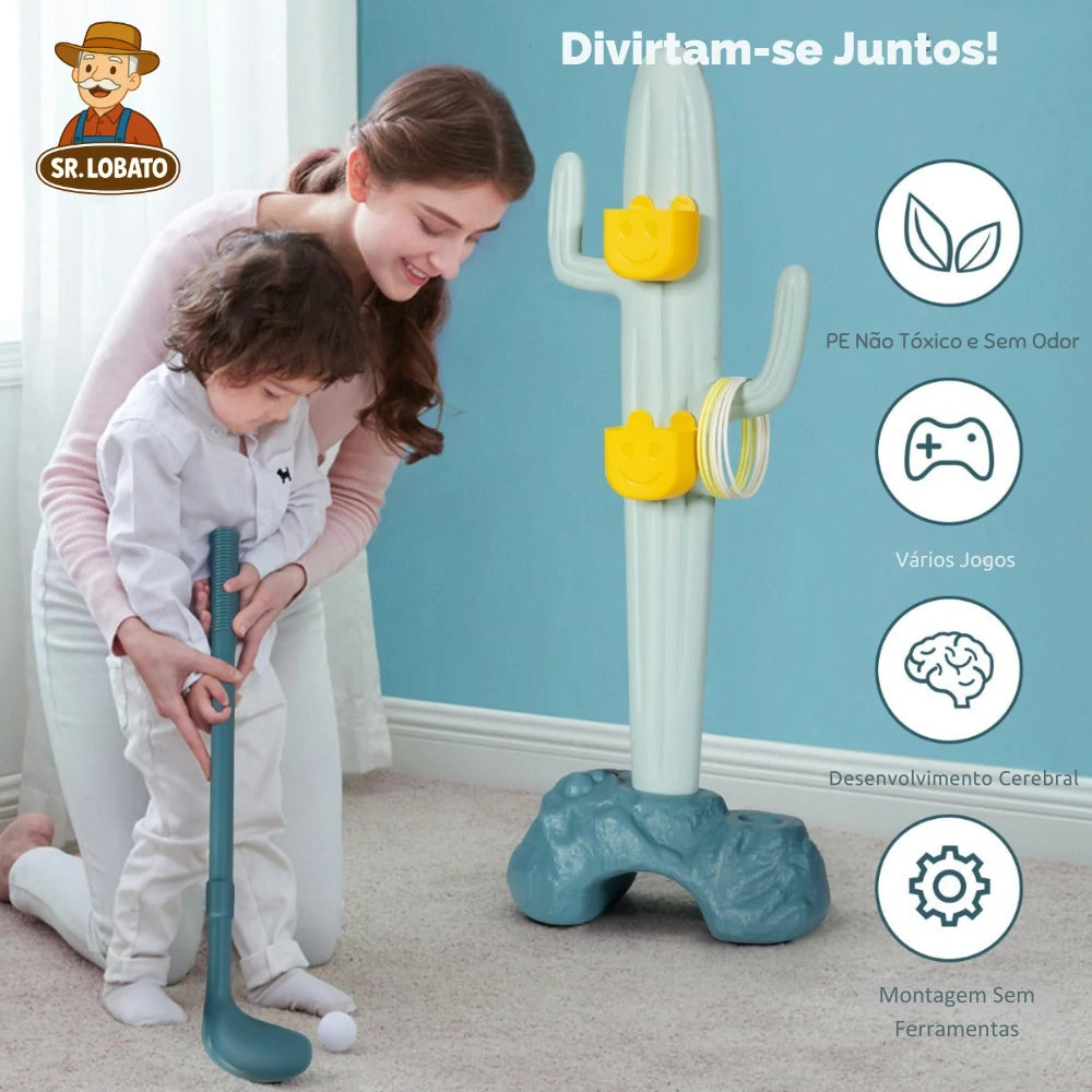 Brinquedo 3 em 1 Cato com Jogos de Lançamento – Para Crianças 3+ Anos