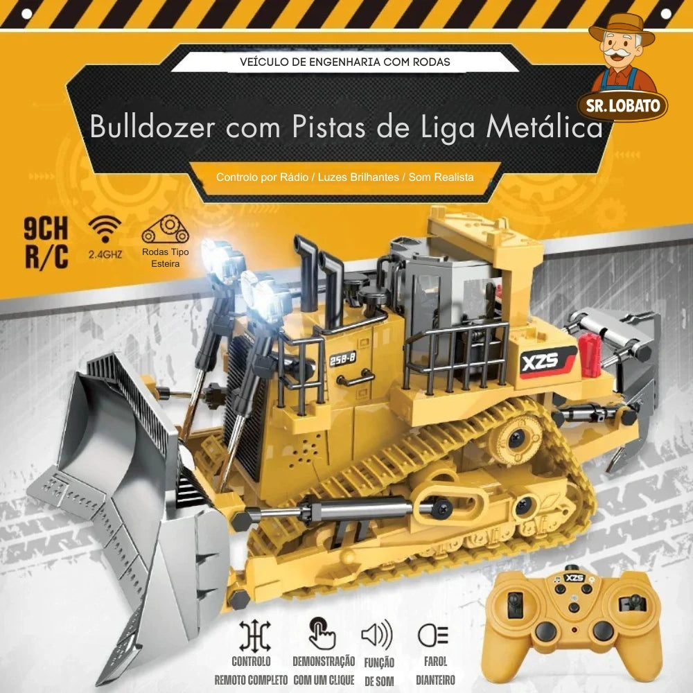 Bulldozer RC Infantil com Controlo Remoto