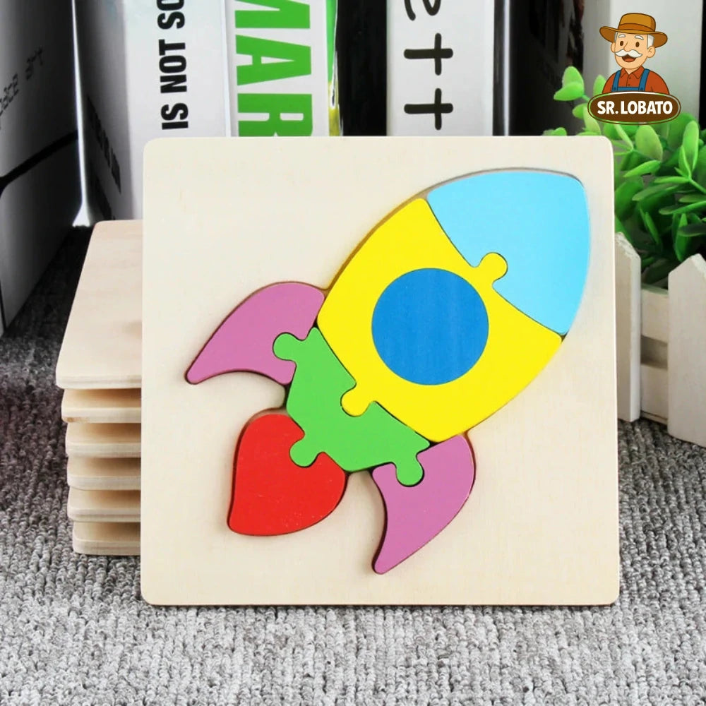 Jogo Educativo Infantil em Madeira 3D – Painéis Didáticos