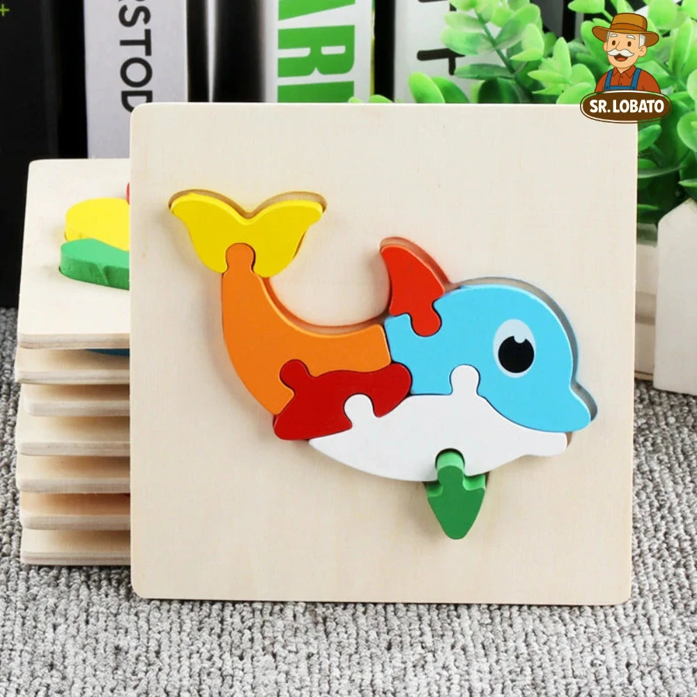 Jogo Educativo Infantil em Madeira 3D – Painéis Didáticos