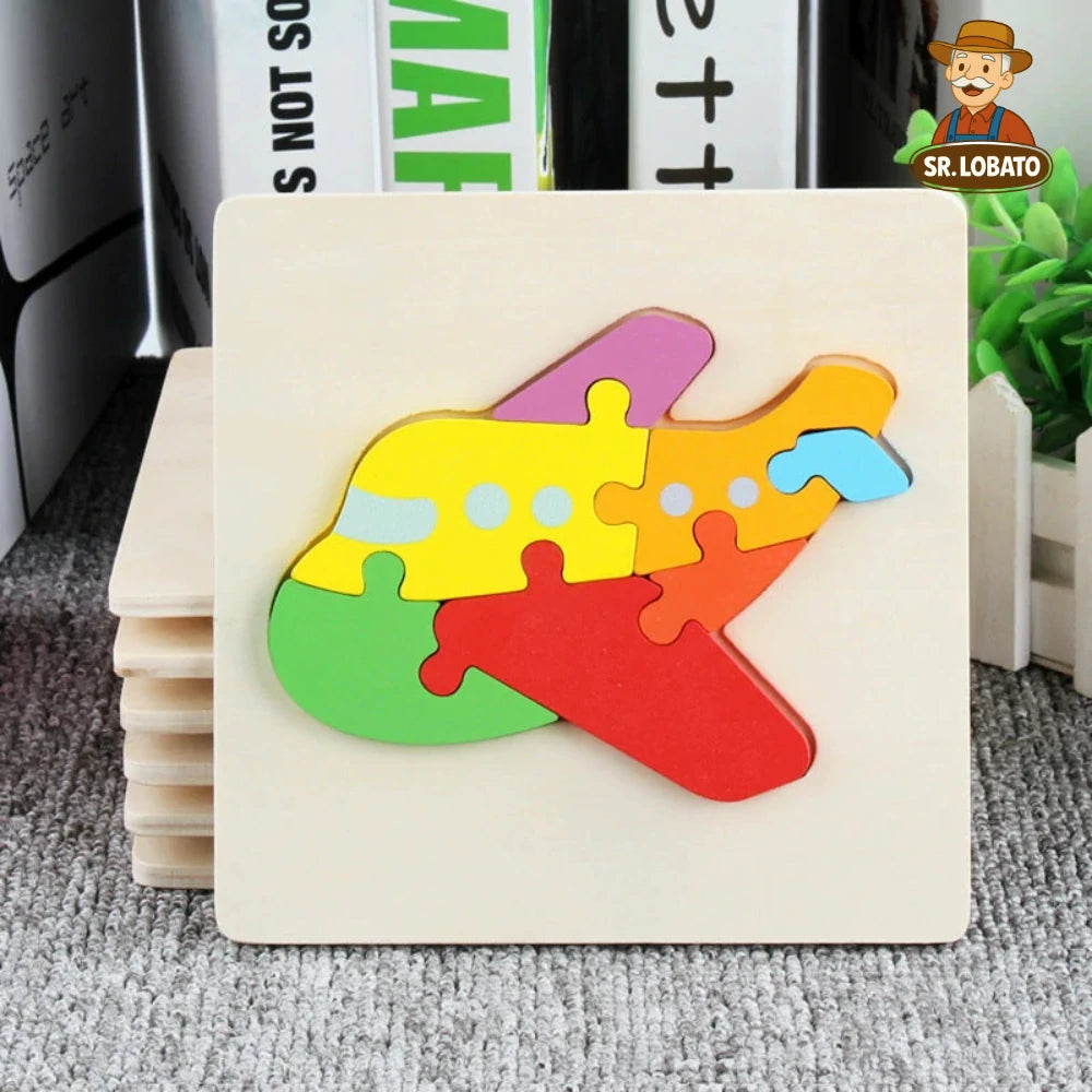 Jogo Educativo Infantil em Madeira 3D – Painéis Didáticos