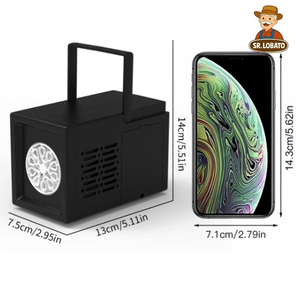 Máquina de Bolhas Manual Infantil – Preto