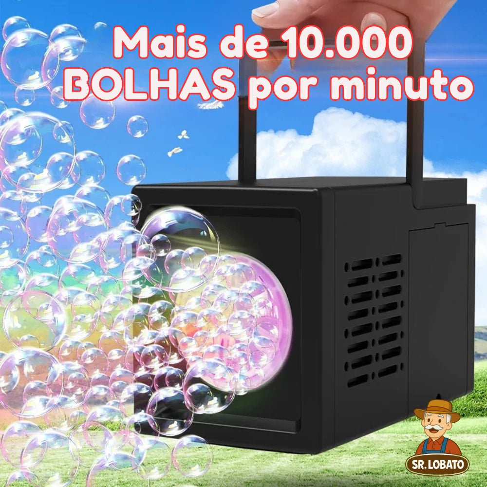 Máquina de Bolhas Manual Infantil – Preto