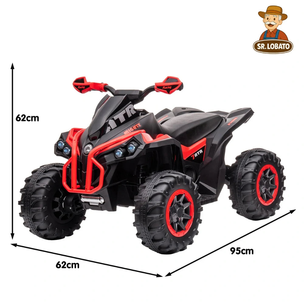 Moto Elétrica Infantil 12V Tipo ATV – Vermelho