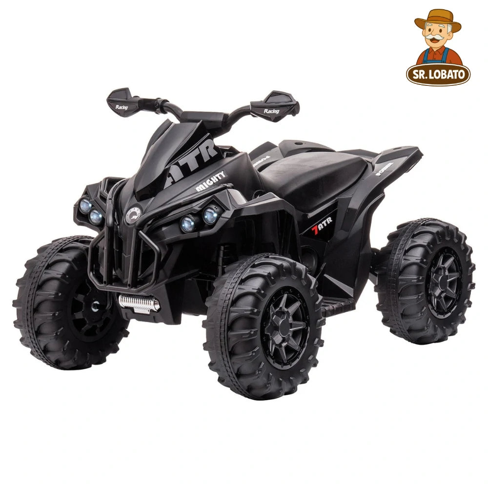 Moto Elétrica Infantil 12V Tipo ATV – Preto