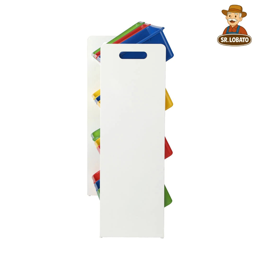 Organizador Infantil com 12 Caixas – Estante de Brinquedos e Livros