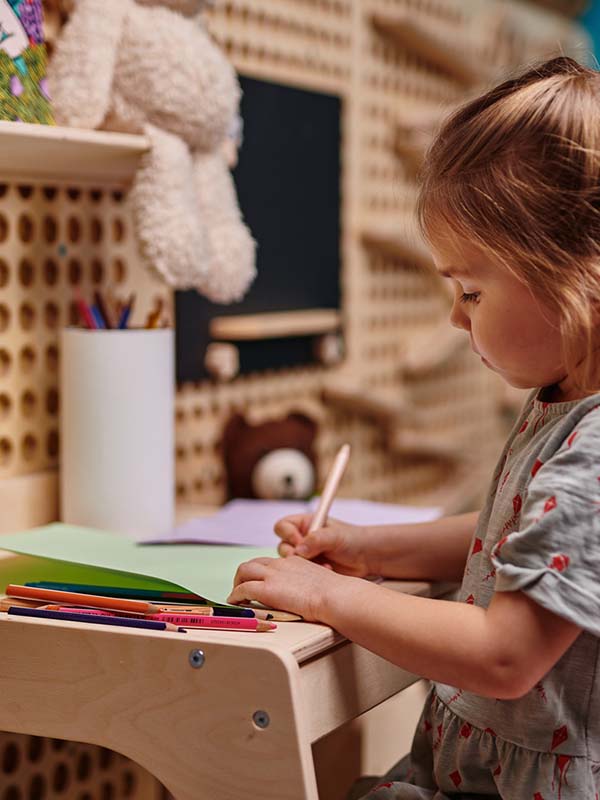 PETINKA wooden Kids table with paper roll