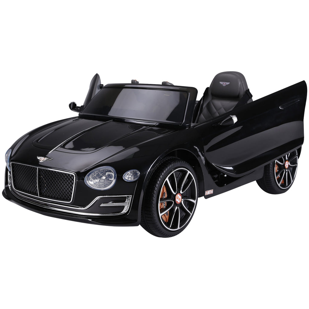 Carro elétrico infantil com bateria de 6 V PP Licenciado pela Bentley Ride On Toys Preto