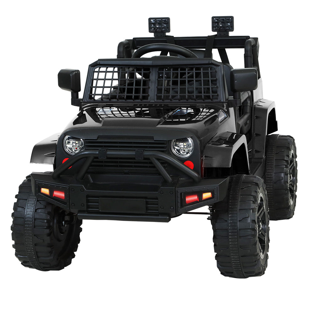 NNEDSZ Kids Ride On Car Electric 12V Car Toys Jeep Battery Remote Control Black