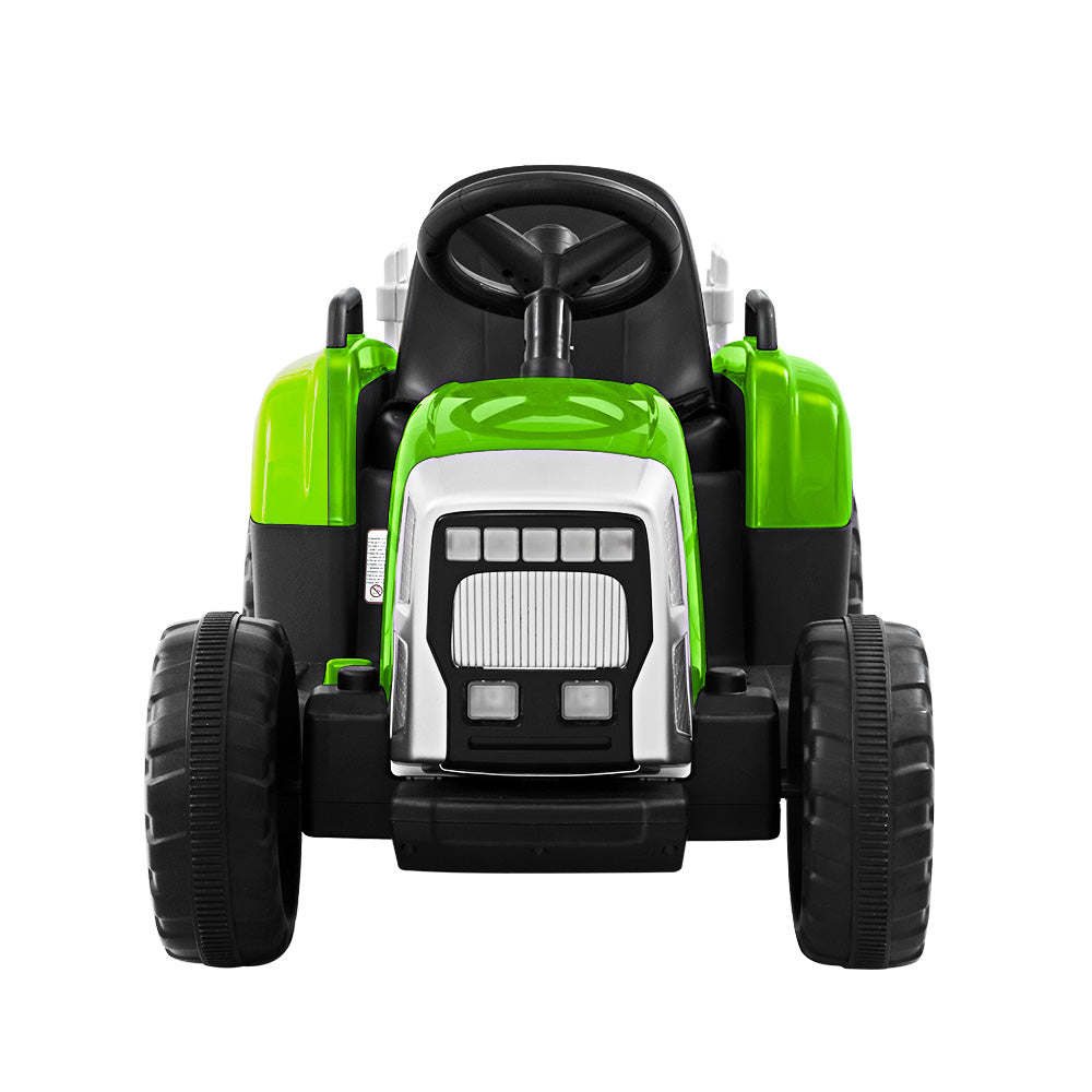 NNEDSZ Ride On Car Tractor Toy Kids Electric Cars 12V Battery Child Toddlers Green