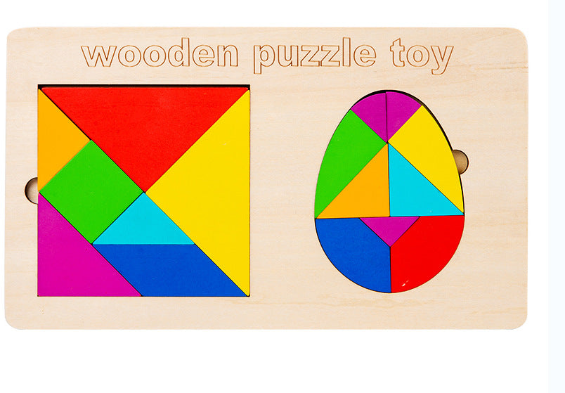 Puzzle Tetris em Madeira Educativo para Crianças