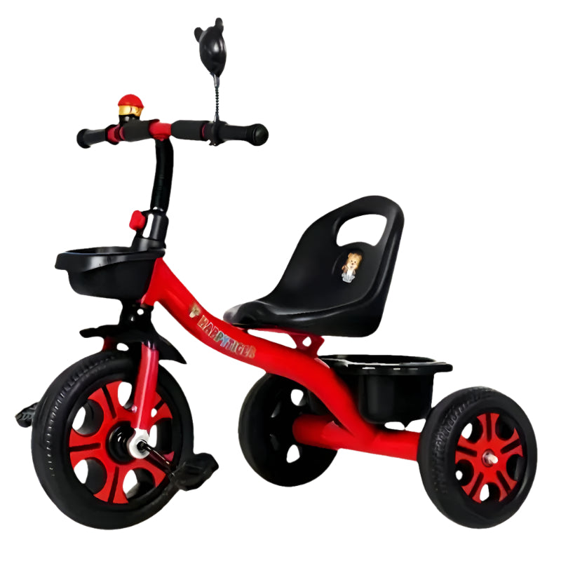NNETM 3-Wheel Kids Red Tricycle Stainless Steel Bike